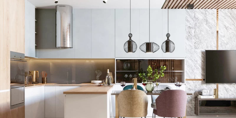 High Gloss Finish Cabinets
